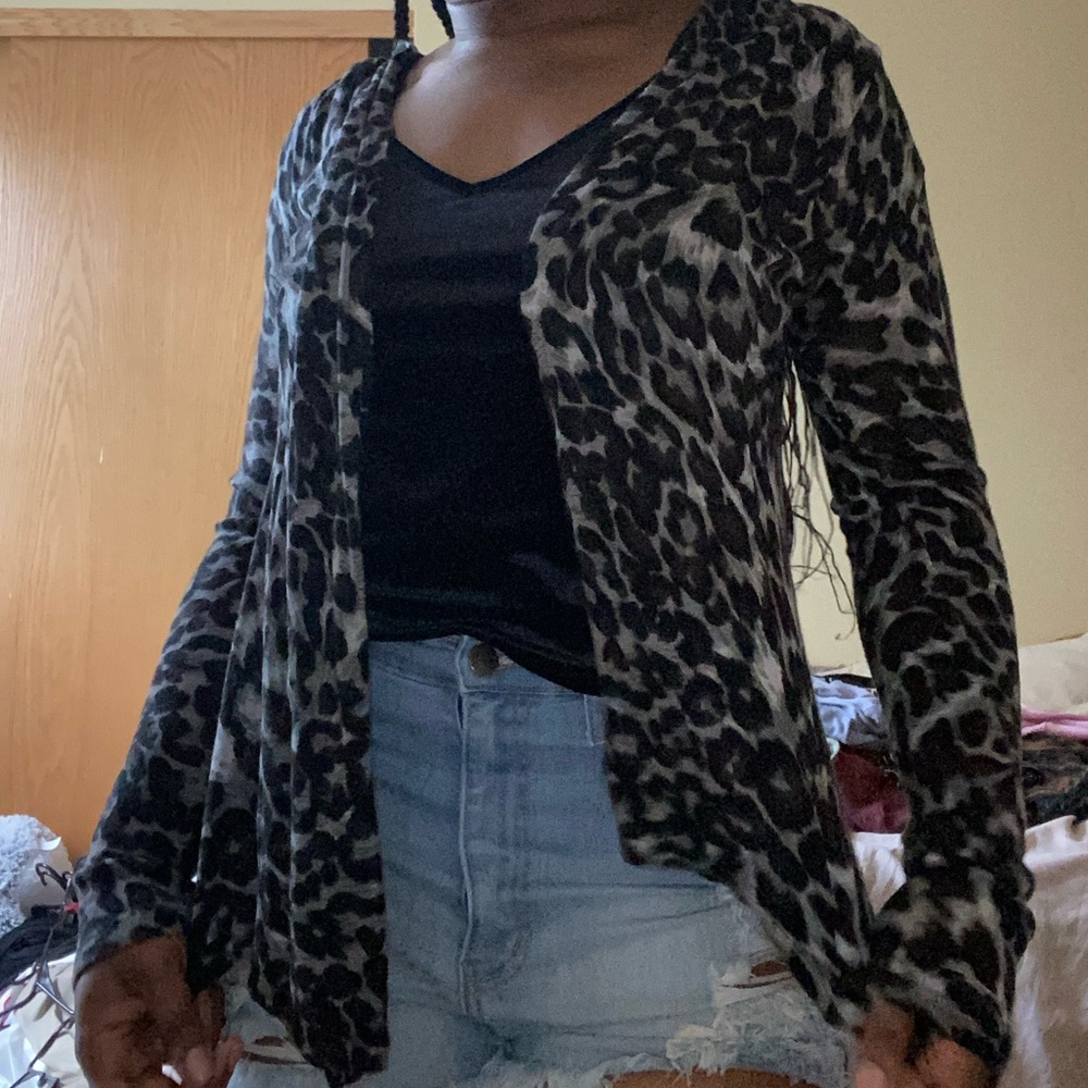 Leopard Veil Cardigan